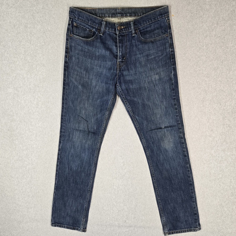 Levi's 511 Men Jeans 32X32 Blue Denim Slim Fit 30" Inseam Stretch